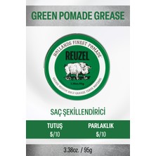 Reuzel Tüm Saç Tipleri Için Yeşil Pomade Water Soluble Saç Şekillendirici 3.38OZ/95G