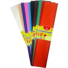 Bubu Bu-Bu Krapon Kağıdı 10 Renk Karışık 50 x 200 cm