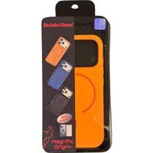 Bufaloglass iPhone 17 Promax Origin+ Case Cosmic Orange Silikon Kılıf