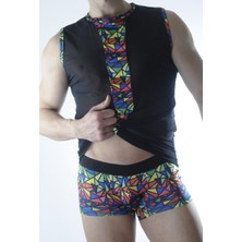 Beruflic Erkek Transparan Renki Atlet Boxer Takımı Under Moda
