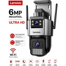 Lenovo X9T Wifi Güvenlik Kamerası Dual Lensli 360° Ptz  Gece Görüşlü Dış Mekan Akıllı Kamera