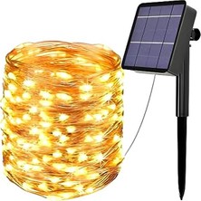 Esranın Dünyası Ack Solar Güneş Enerjili Gün IŞIĞI,100 Led, 10 Metre, 8 Modlu, Peri LED Bahçe, Veranda, Avlu, Balkon, Havuz Kenarı, Düğün, Parti, Peyzaj Aydınlatma Su Geçirmez Lamba          [enerji Sınıfı A]