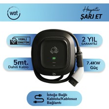 WAT Mobilite | AW 7,4 kW RFID Elektrikli Araç Şarj İstasyonu