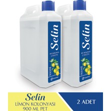 Selin Limon Kolonya 900 Ml Bidon 2'li Set