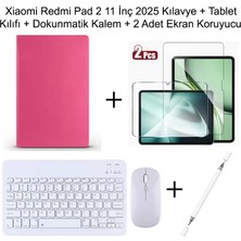 Yesnice Yesnıce Xiaomi Redmi Pad 2 11 Inç 2025 Uyumlu Standlı Kılıf Dokunmatik Kalem ve Klavye Set