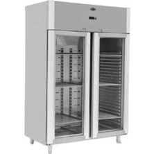 Empero Dik Tip Gn Buzdolabı (Fanlı) - Çift Cam Kapılı - 1400 Litre