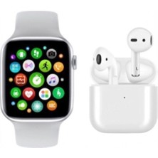 Pazariz Akıllı Saat T500 1,54 inç Ekran ve Airpods Pro 4 Mini Kablosuz Kulaklık Sağlık Takibi Özellikleri