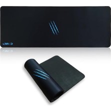 Esranın Dünyası Soft 90X40CM Mikrofiber Yüzey - Kaydırmaz Kauçuk Zemin - 3mm Kalınlık - 360 Derece Dikiş - Kolay Temizlenebilir Xxl Mousepad
