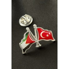 Tak Calıştir Ay Yıldız Filistin Yaka Rozet