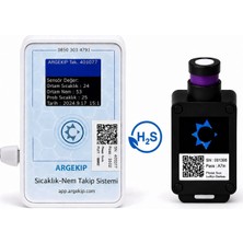 Argekip Wi-Fi H₂s (Hidrojen Sülfür) Gaz Sensörü | Ppm Ölçüm | Alarm & Uzaktan Izleme