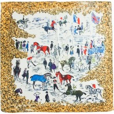 Tak Calıştir Jokey Desenli Zr Şifon Fular 50*50 cm