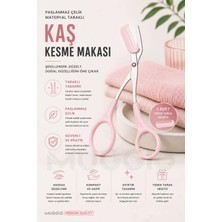 Organiflex Kaş Kesme Makası Paslanmaz Çelik Taraklı