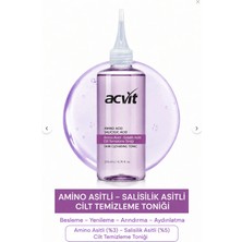 Acvit Amino Asitli Salisilik Asitli Tonik 200 ML | Gözenek Sıkılaştırıcı ve Siyah Nokta Karşıtı Cilt Toniği