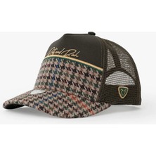 RustandRich Kadın Erkek Haki Trucker Şapka Curved Visor Premium Collection Royalty