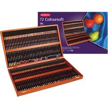 Derwent Coloursoft 72'li Ahşap Kutu Renkli Kalem Seti 72 Adet İçin Özel Ölçüler Dw0701031