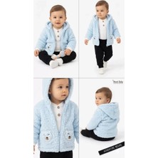 Beruflic Sevımlı Balık Mıno 6/24 Ay Kuzu Ceketli 3 Parça Bebek Takımı