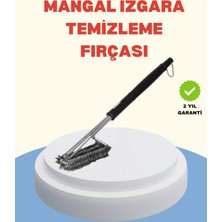 Marsilyan Uzun Saplı Izgara Temizleme Fırçası Çelik Telli