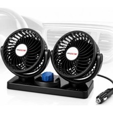 OtoTech Araç Vantilatör Oynar Başlıklı Çakmaklık Girişli 2 Modlu Oto Fan
