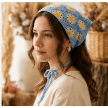 Joinkidz Bohem Örme Pamuklu Bandana Eşarp Kadın / Kız