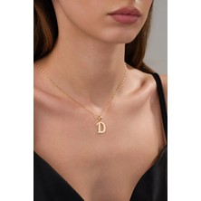 Zeynepli Gold 14 Ayar Altın Şirin D Harfli Kolye