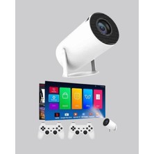 OtoTech Projeksiyon Cihazı 4K Destekli Kablosuz Bağlantılı Bluetooth 5.0