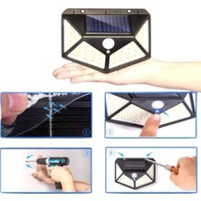 OtoTech Bahçe Lambası Bahçe Aydınlatma Sensörlü Suya Dayanıklı 100 LED
