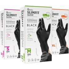 Slimfit Glove Yırtılmaya Dayanıklı Tek Kullanımlık Pudrasız Eldiven - 100'lü Kutu