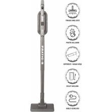 Fantom P1200 Pratic-s Toz Torbasız Elektrikli Dikey Süpürge Antrasit 