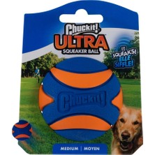 Chuckit! Ultra Squeaker Sesli Köpek Oyun Topu Orta Boy Dayanıklı ve Eğlenceli Tasarıma Sahip