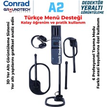 Groundtech Conrad A2-Geo 3D Izmit Dedektör Zemin Tarama Dedektörü | Profesyonel Yer Altı Görüntüleme Sistemi