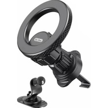 Go-Des Havalandırma ve Düz Zemin Araç Içi Telefon Tutucu Go Des GD-HD318 Magsafe Magnetik 360° Dönebilen