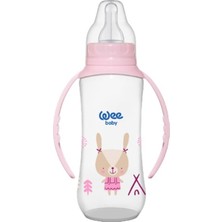 Wee Baby 270 ml Kulplu Pp Biberon Pembe Renk ile 6-18 Ay Bebekler İçin Özel Tasarım