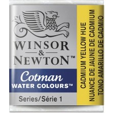 Winsor & Newton Cotman Sulu Boya Yarım Tablet Cadmium Yellow Hue 109 Renkli Boya