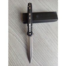 Benchmade Kamp Çakısı Kemere Takma Klipsli yarı otomatik Mekanizmalı 21 cm uzunluğunda Acil Durum Ekipmanı