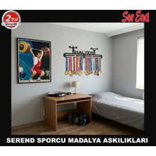 Serend Halter Temalı 2,5 mm Kalınlığında Eloktrostatik Toz Boya Kaplı Metal Madalya Askılığı