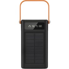 OtoTech Güneş Enerjili Taşınabilir Powerbank Yüksek Kapasiteli Hızlı Şarj Özellikli