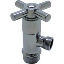Uziş 1/2x3/8 Aç Kapa Ara Musluk Pirinç Krom Taharet Musluğu Gt-02