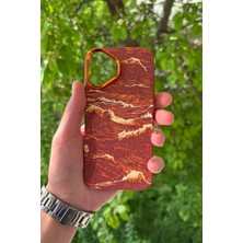 Glazef iPhone 17 Deniz Dalgası Desenli Soft Dokulu Karbon Fiber Magsafe Kılıf