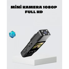 Marsilyan Mini Güvenlik Kamerası 1080P 3mp Fotoğraf 180° Ayarlanabilir Lens USB Şarjlı