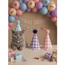 Payidar Hediyelik Kedi/köpek Parti Şapkası (Kapitoneli) Kedi/köpek Doğum Günü Şapkası