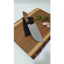 Mertcan Knife 32 cm Kılıflı Almazan Outdoor Av ve Kamp Bıçağı Mutfak Bıçağı Çakı Kasap Et Bıçağı