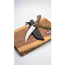 Mertcan Knife 27 cm Ay Yıldızlı Outdoor Av ve Kamp Bıçağı Mutfak Bıçağı Çakı Kasap Et Bıçağı