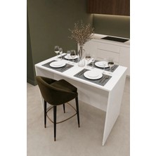 Asra Trend Lüks Mutfak Adası Bar Masası %100 MDF Çok Amaçlı Yemek Masası Kahve Köşesi MA-03