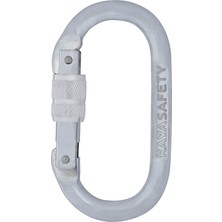 Kaya Safety Oval Çelik Karabina- Vidalı Kilitleme