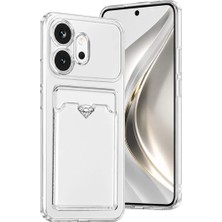 Küçük Hazine Mey Ithalat®  Huawei Honor 600 Kart Şeffaf Silikon - Şeffaf