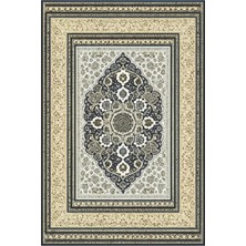Kartela Halı Vina Halı Antrasit Makine Halısı Jüt Taban %100 Polyester Salon ve Oturma Odası Halısı