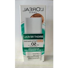 Esranın Dünyası L'oreal Parıs Bright Reveal Spf 50+ Koyu Leke Karşıtı Renkli Fluid Günlük Yüz Güneş Kremi 50 ml - Medium