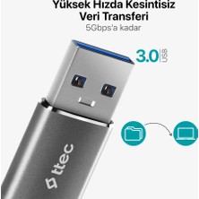 Ttec Şen Mağaza Ttec Usb-A 3.0 – Type-C Otg Dönüştürücü Adaptör 2DK44UG Dönüştürücü, Hızlı Veri Transferi Otg Çevirici