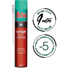 Akfix 805 Poliüratan Çok Amaçlı Köpük 750 ml