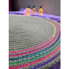 Hereveoyuncak Decohandy 39CM Neon Renkli Şeritli Jüt Örme Suplaa Amerikan Servis
